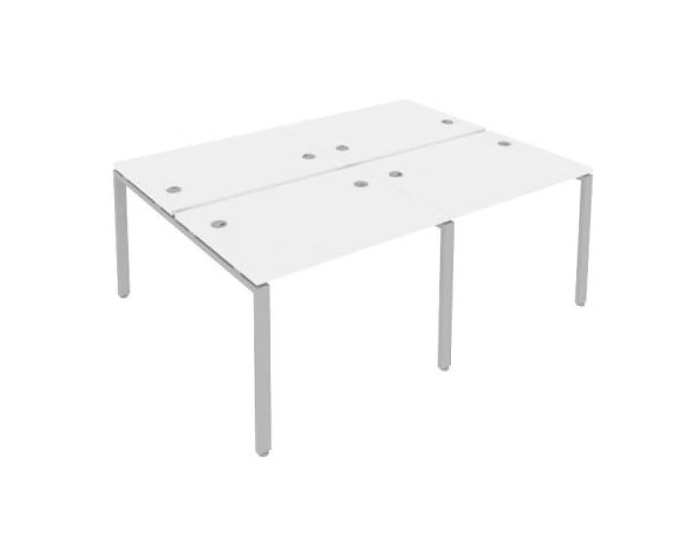 Рабочая станция на 4 раб.места на П-образном м/к 200x147,5x75 Metal System