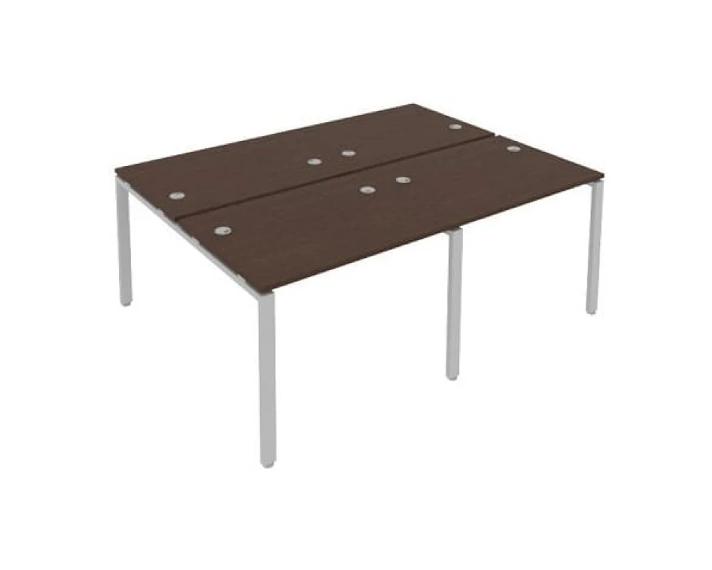 Рабочая станция на 4 раб.места на П-образном м/к 200x147,5x75 Metal System