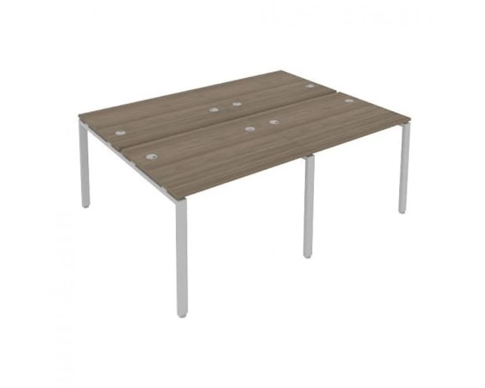 Рабочая станция на 4 раб.места на П-образном м/к 200x147,5x75 Metal System