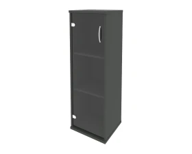 Шкаф средний узкий левый 1 средняя дверь стекло Рива / Riva images