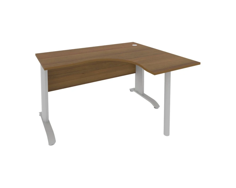 Стол офисный угловой правый металлокаркас 1400x1200x755 Рива / Riva