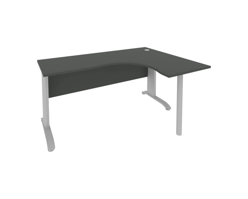 Стол офисный угловой правый металлокаркас 1600x1200x755 Рива / Riva