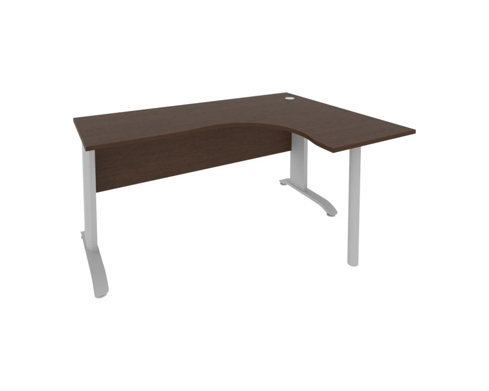 Стол офисный угловой правый металлокаркас 1600x1200x755 Рива / Riva