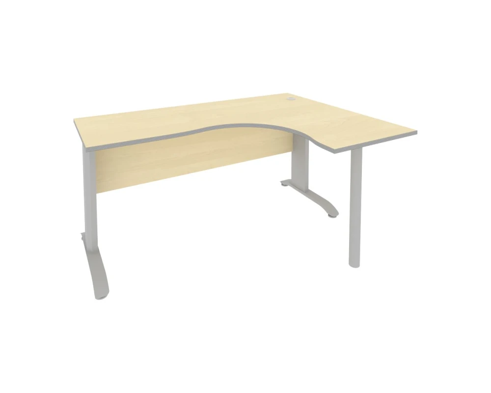 Стол офисный угловой правый металлокаркас 1600x1200x755 Рива / Riva