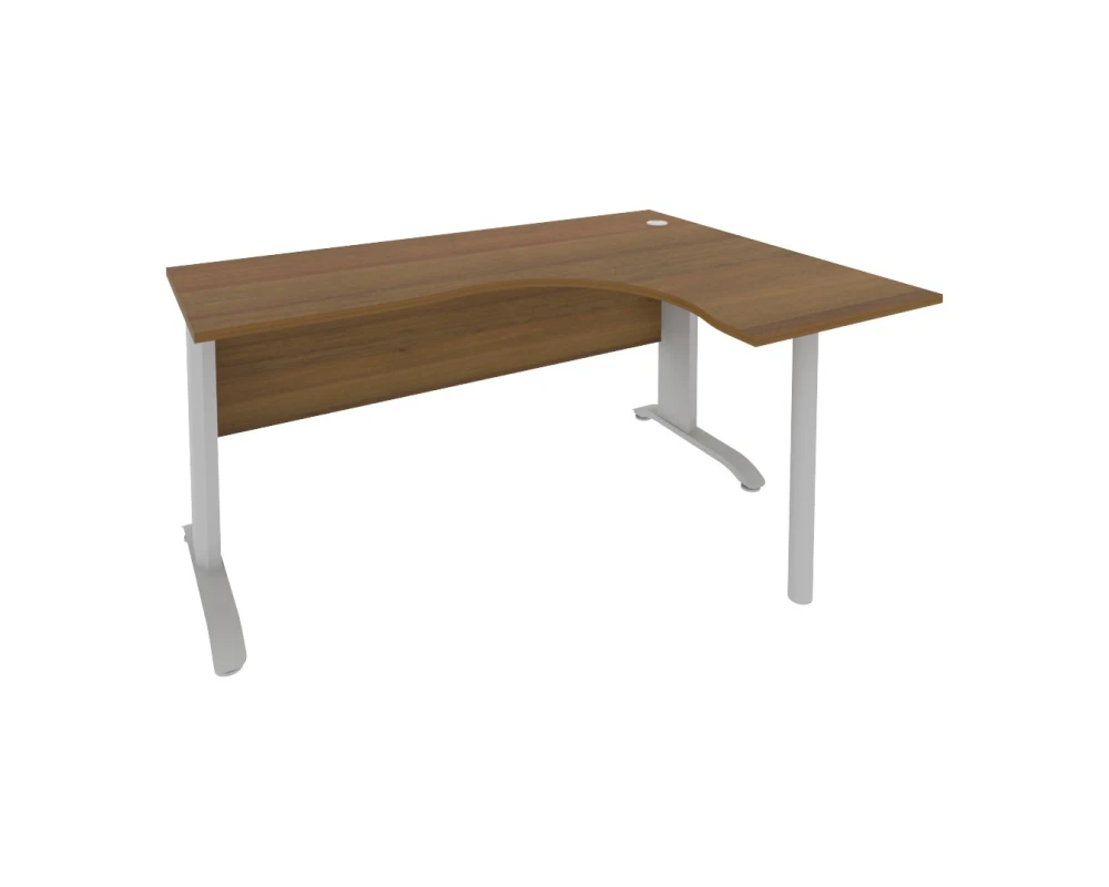 Стол офисный угловой правый металлокаркас 1600x1200x755 Рива / Riva