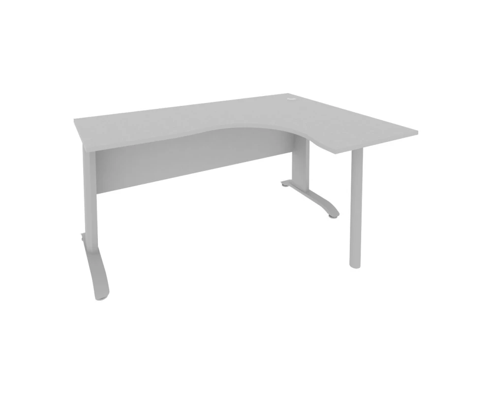 Стол офисный угловой правый металлокаркас 1600x1200x755 Рива / Riva