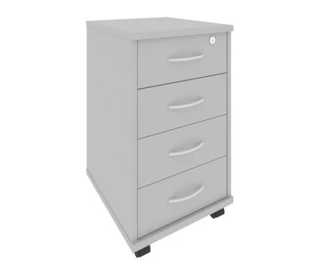 Тумба подкатная 4 ящика с замком Riva