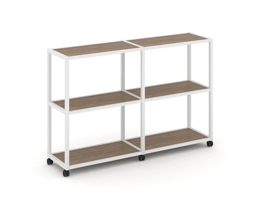 Стеллаж 3 уровня 2 секции VR.LT-STK-311.06 1170x400x1046 Shelf Mobile