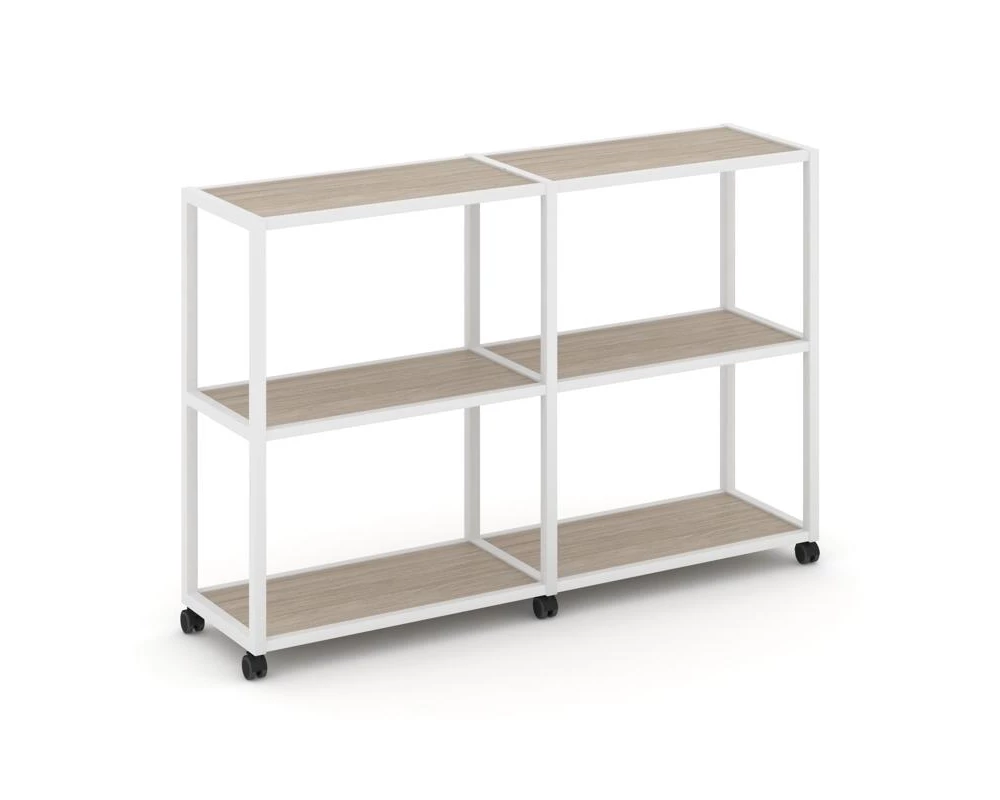 Стеллаж 3 уровня 2 секции VR.LT-STK-311.06 1170x400x1046 Shelf Mobile