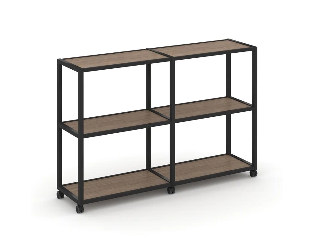 Стеллаж 3 уровня 2 секции VR.LT-STK-311.06 1170x400x1046 Shelf Mobile