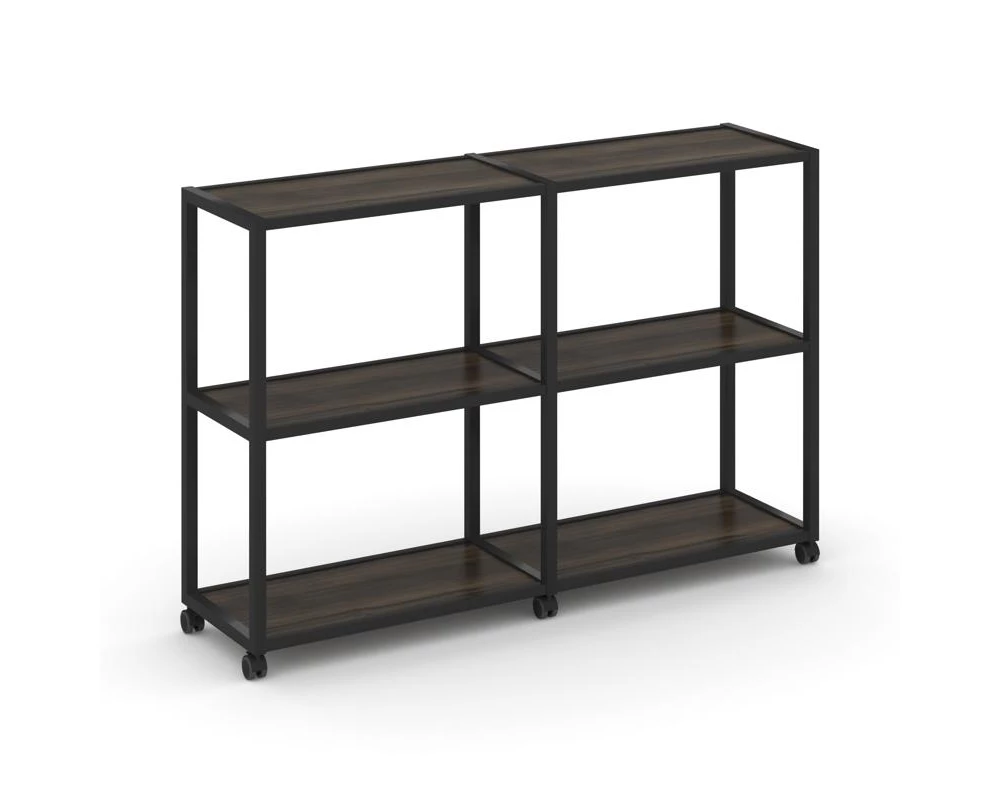 Стеллаж 3 уровня 2 секции VR.LT-STK-311.06 1170x400x1046 Shelf Mobile