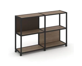 Стеллаж 3 уровня 2 секции VR.LT-STK-312.06 1170x400x1046 Shelf Mobile images