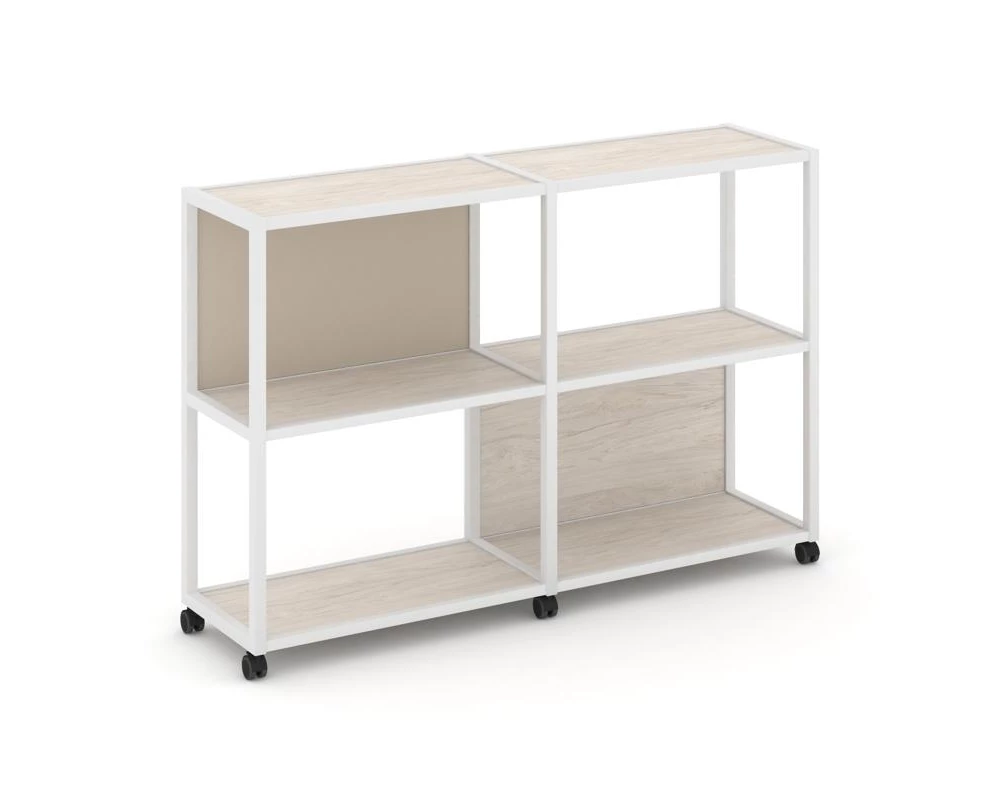 Стеллаж 3 уровня 2 секции VR.LT-STK-312.06 1170x400x1046 Shelf Mobile
