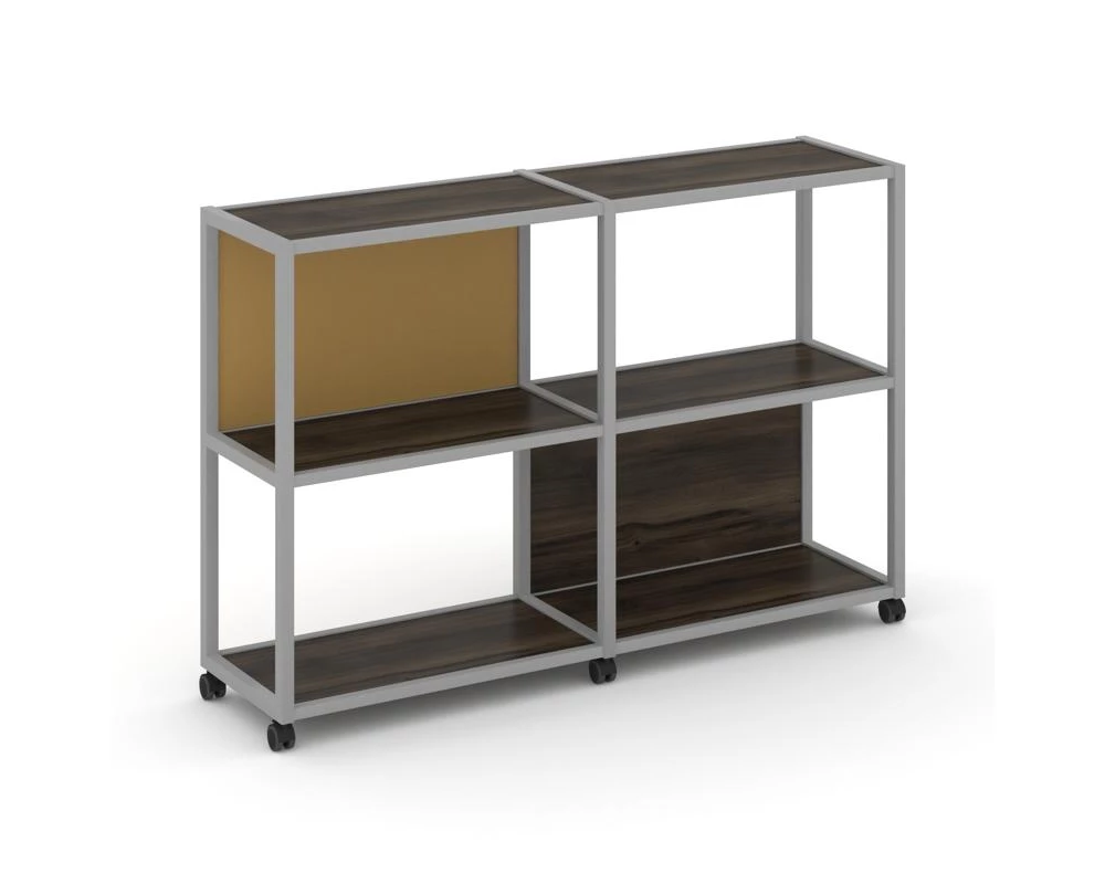 Стеллаж 3 уровня 2 секции VR.LT-STK-312.06 1170x400x1046 Shelf Mobile