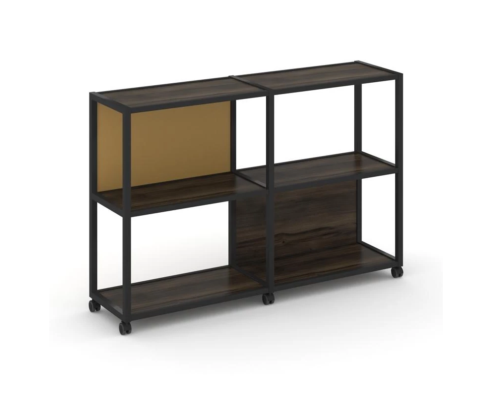 Стеллаж 3 уровня 2 секции VR.LT-STK-312.08 1570x400x1046 Shelf Mobile