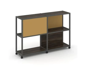 Стеллаж 3 уровня 2 секции VR.LT-STK-313.06 1170x400x1046 Shelf Mobile images