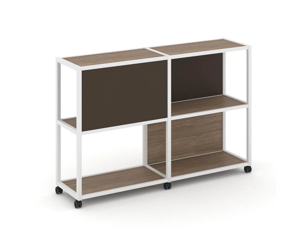 Стеллаж 3 уровня 2 секции VR.LT-STK-313.06 1170x400x1046 Shelf Mobile