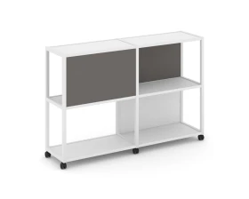 Стеллаж 3 уровня 2 секции VR.LT-STK-313.10 1970x400x1046 Шелф Мобайл / Shelf Mobile images