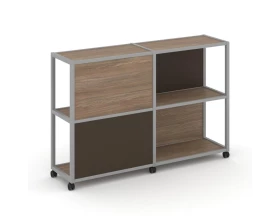 Стеллаж 3 уровня 2 секции VR.LT-STK-314.06 1170x400x1046 Shelf Mobile images