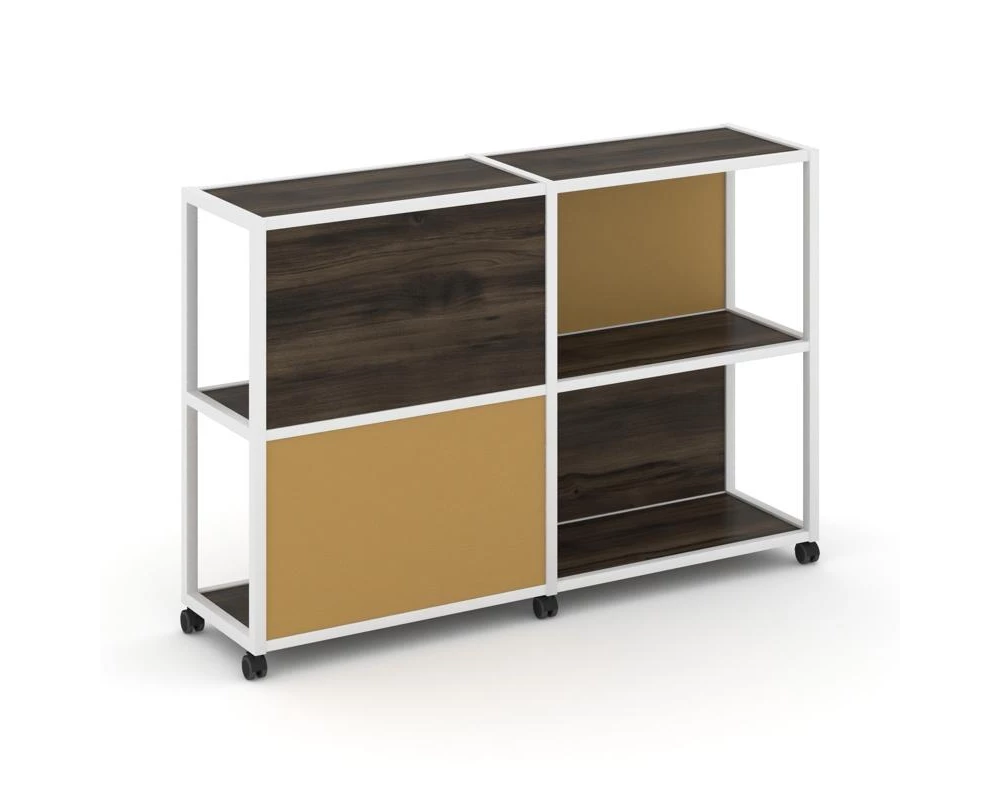 Стеллаж 3 уровня 2 секции VR.LT-STK-314.06 1170x400x1046 Shelf Mobile