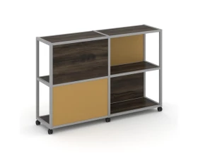 Стеллаж 3 уровня 2 секции VR.LT-STK-314.06 1170x400x1046 Shelf Mobile images