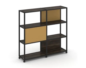 Стеллаж 4 уровня 2 секции VR.LT-STK-414.06 1170x400x1523 Shelf Mobile images