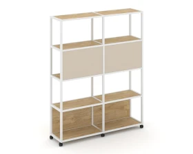 Стеллаж 5 уровней 2 секции VR.LT-STK-513.12 2370x400x2000 Шелф Мобайл / Shelf Mobile images
