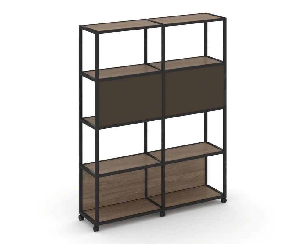 Стеллаж 5 уровней 2 секции VR.LT-STK-513.12 2370x400x2000 Шелф Мобайл / Shelf Mobile