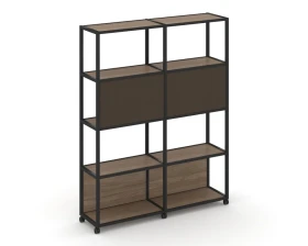 Стеллаж 5 уровней 2 секции VR.LT-STK-513.12 2370x400x2000 Шелф Мобайл / Shelf Mobile images