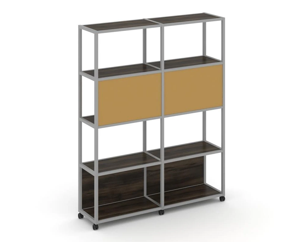 Стеллаж 5 уровней 2 секции VR.LT-STK-513.12 2370x400x2000 Шелф Мобайл / Shelf Mobile