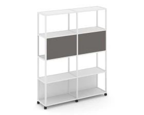 Стеллаж 5 уровней 2 секции VR.LT-STK-513.12 2370x400x2000 Шелф Мобайл / Shelf Mobile images