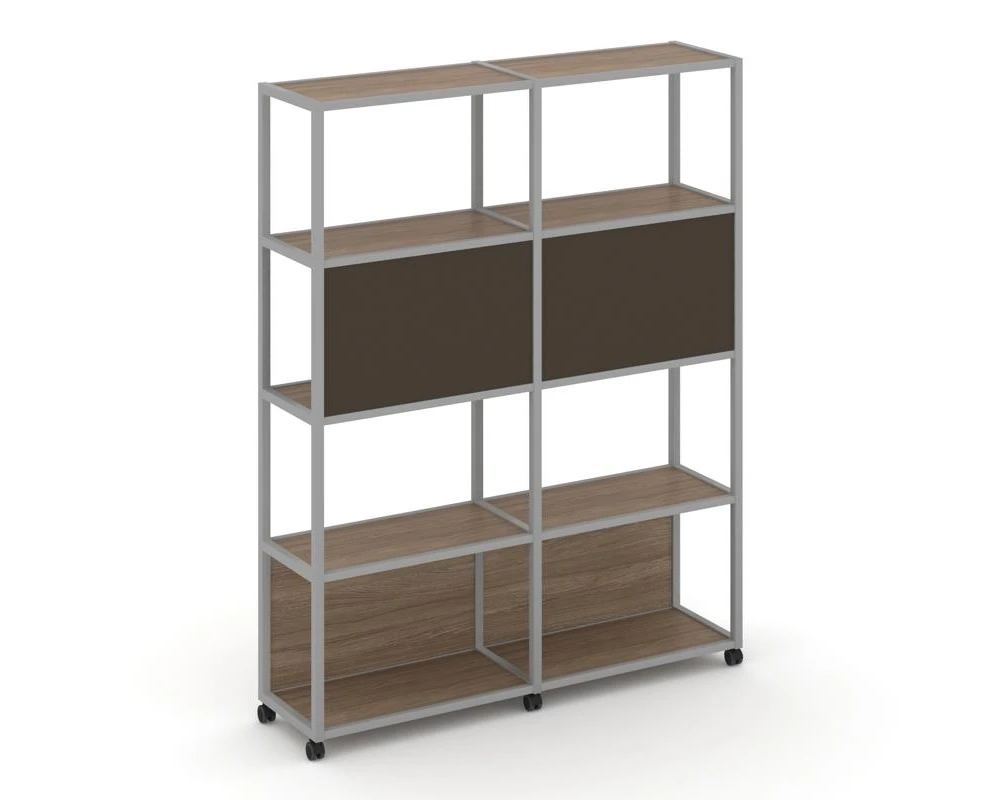 Стеллаж 5 уровней 2 секции VR.LT-STK-513.12 2370x400x2000 Шелф Мобайл / Shelf Mobile