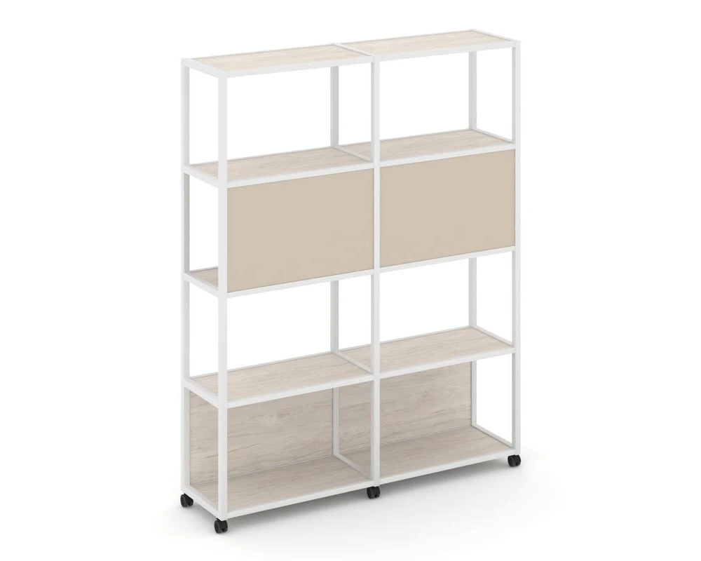 Стеллаж 5 уровней 2 секции VR.LT-STK-513.12 2370x400x2000 Шелф Мобайл / Shelf Mobile