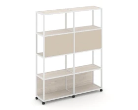 Стеллаж 5 уровней 2 секции VR.LT-STK-513.12 2370x400x2000 Шелф Мобайл / Shelf Mobile images