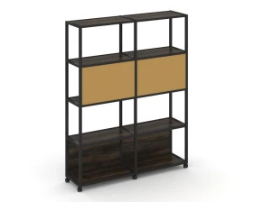 Стеллаж 5 уровней 2 секции VR.LT-STK-513.12 2370x400x2000 Шелф Мобайл / Shelf Mobile images