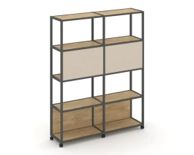 Стеллаж 5 уровней 2 секции VR.LT-STK-513.12 2370x400x2000 Шелф Мобайл / Shelf Mobile images