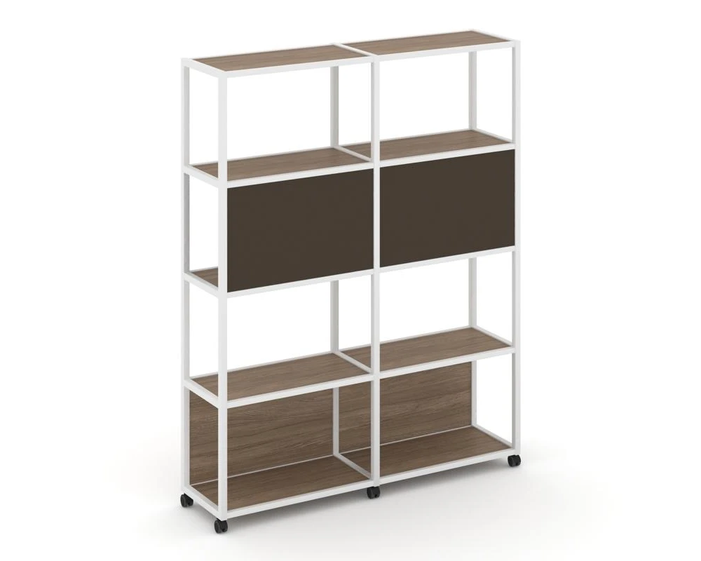 Стеллаж 5 уровней 2 секции VR.LT-STK-513.12 2370x400x2000 Шелф Мобайл / Shelf Mobile