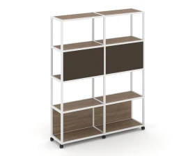 Стеллаж 5 уровней 2 секции VR.LT-STK-513.12 2370x400x2000 Шелф Мобайл / Shelf Mobile images