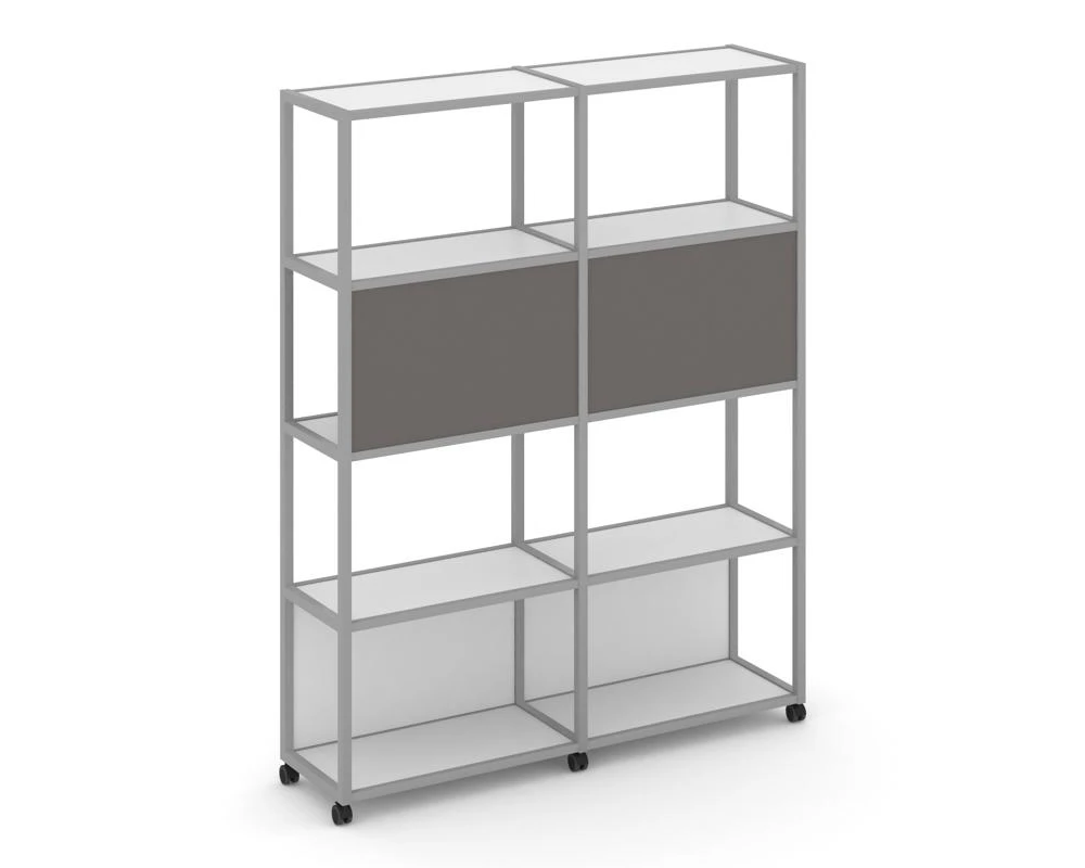 Стеллаж 5 уровней 2 секции VR.LT-STK-513.12 2370x400x2000 Шелф Мобайл / Shelf Mobile