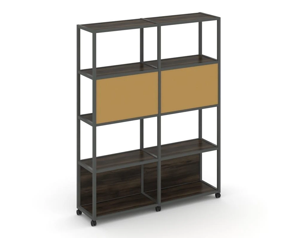 Стеллаж 5 уровней 2 секции VR.LT-STK-513.12 2370x400x2000 Шелф Мобайл / Shelf Mobile