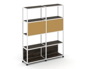 Стеллаж 5 уровней 2 секции VR.LT-STK-513.12 2370x400x2000 Шелф Мобайл / Shelf Mobile images