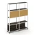 Дуб мали/Металл белый/Горчица (W-31)