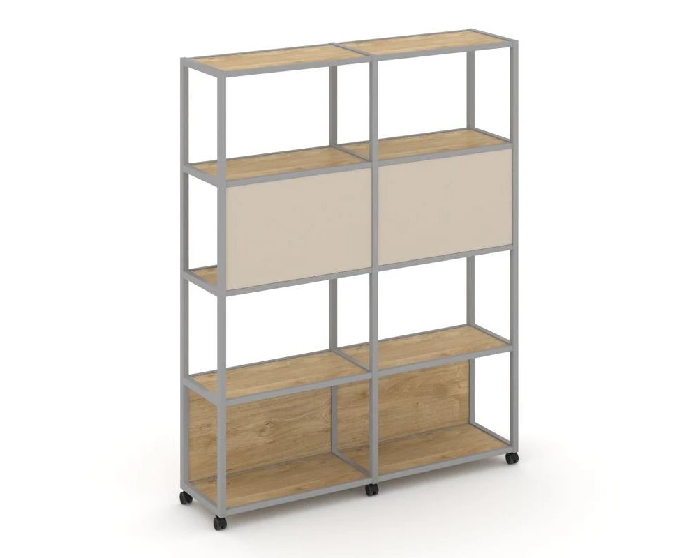 Стеллаж 5 уровней 2 секции VR.LT-STK-513.12 2370x400x2000 Шелф Мобайл / Shelf Mobile