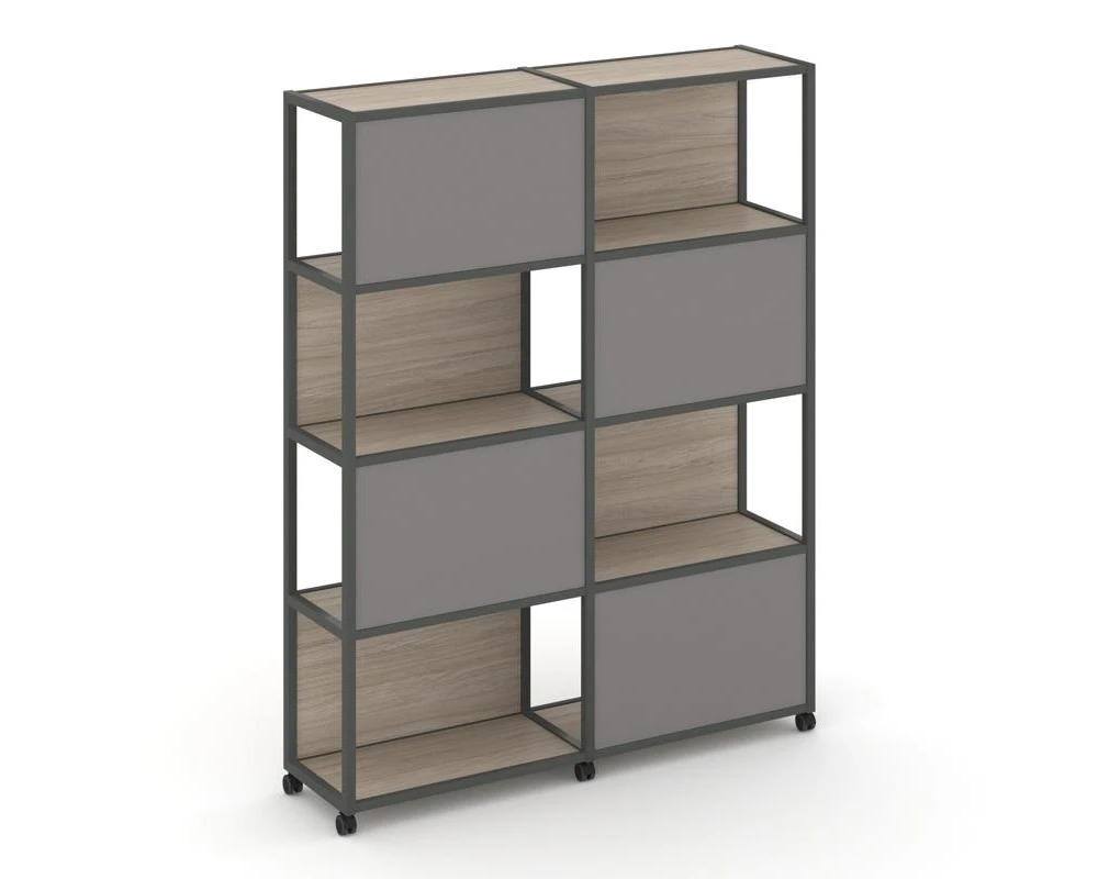 Стеллаж 5 уровней 2 секции VR.LT-STK-516.10 1970x400x2000 Шелф Мобайл / Shelf Mobile