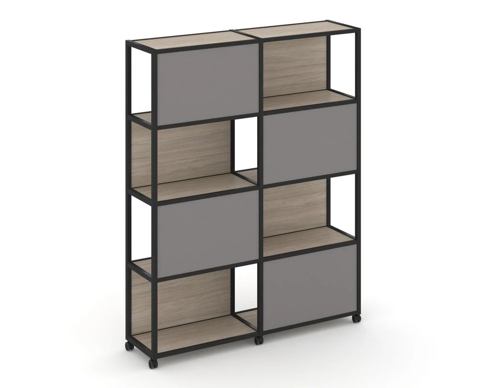 Стеллаж 5 уровней 2 секции VR.LT-STK-516.10 1970x400x2000 Шелф Мобайл / Shelf Mobile