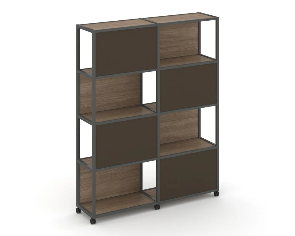 Стеллаж 5 уровней 2 секции VR.LT-STK-516.10 1970x400x2000 Шелф Мобайл / Shelf Mobile