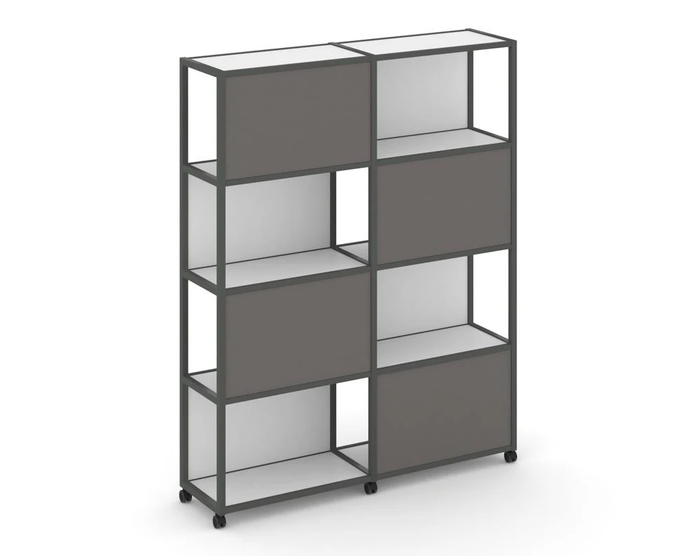 Стеллаж 5 уровней 2 секции VR.LT-STK-516.10 1970x400x2000 Шелф Мобайл / Shelf Mobile