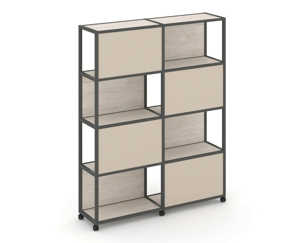 Стеллаж 5 уровней 2 секции VR.LT-STK-516.10 1970x400x2000 Шелф Мобайл / Shelf Mobile