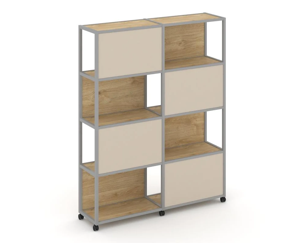 Стеллаж 5 уровней 2 секции VR.LT-STK-516.10 1970x400x2000 Шелф Мобайл / Shelf Mobile
