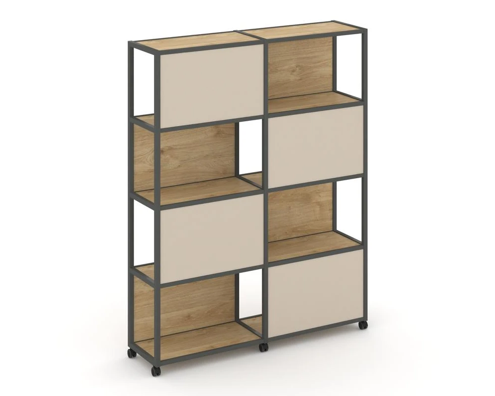 Стеллаж 5 уровней 2 секции VR.LT-STK-516.10 1970x400x2000 Шелф Мобайл / Shelf Mobile